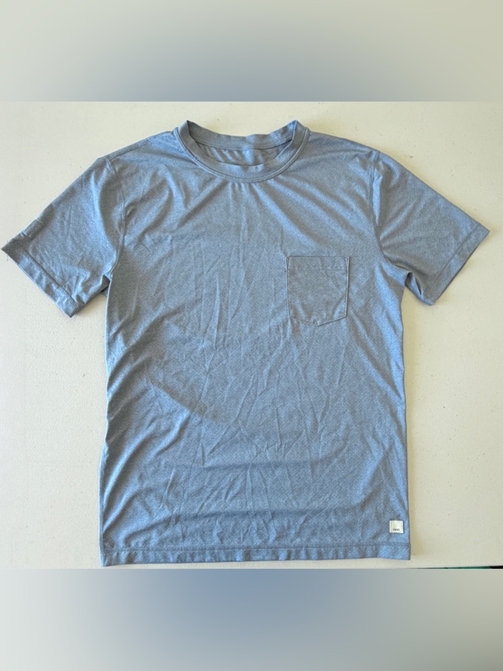 Vuori Mens Blue Pocket Tee size M